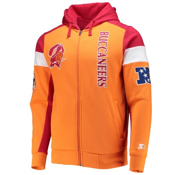 Tampa Bay Buccaneers Starter Extreme Throwback Full-Zip Hoodie - Orange/Red