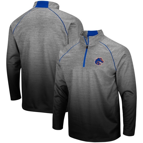 Boise State Broncos Colosseum Sitwell Raglan Quarter-Zip Jacket - Heathered Gray