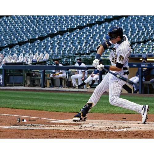 Christian Yelich Milwaukee Brewers Fanatics Authentic Unsigned Swinging Photograph
