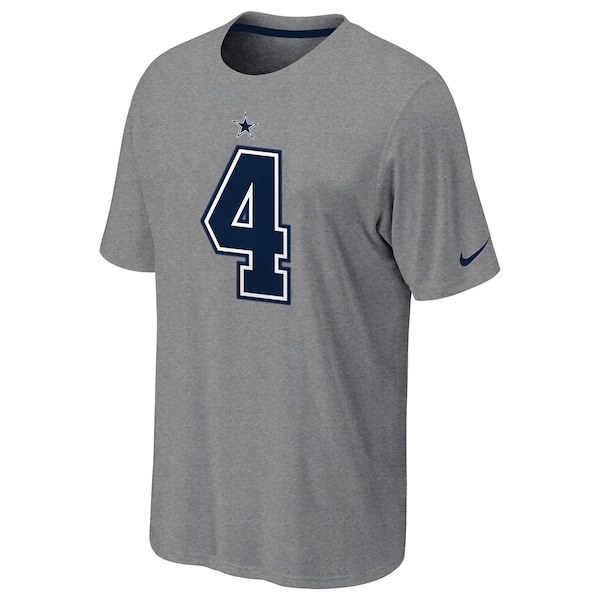 Dak Prescott Dallas Cowboys Nike Player Pride Name & Number T-Shirt - Heathered Gray