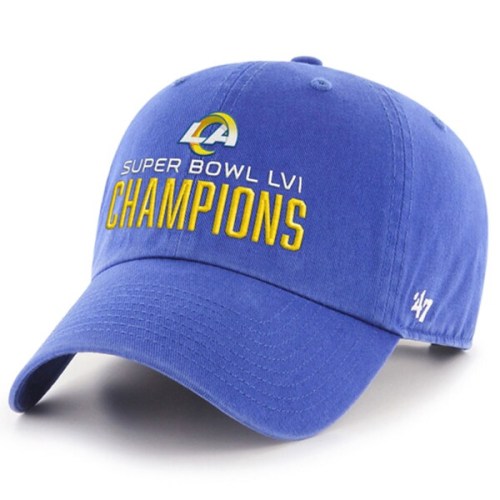 Los Angeles Rams '47 Super Bowl LVI Champions Clean Up Adjustable Hat - Royal