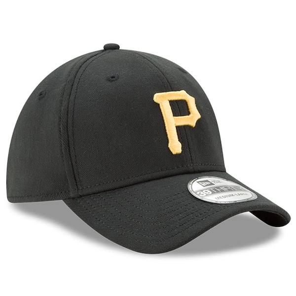 Pittsburgh Pirates New Era MLB Team Classic Logo 39THIRTY Flex Hat - Black