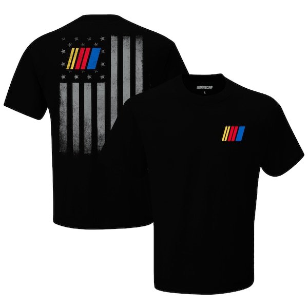 NASCAR Checkered Flag Exclusive Tonal Flag T-Shirt - Black