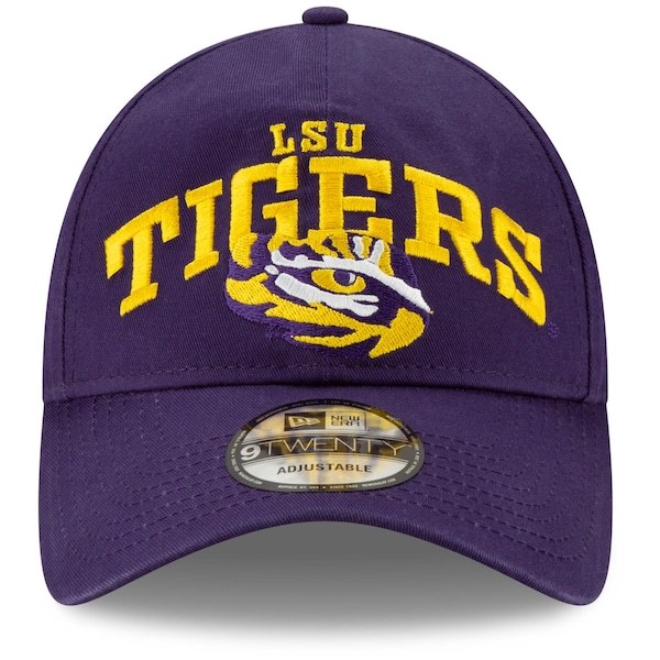 LSU Tigers New Era Arch Over Logo 9TWENTY Adjustable Hat - Purple