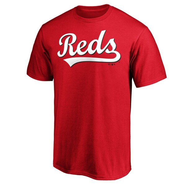 Cincinnati Reds Fanatics Branded Official Wordmark T-Shirt - Red