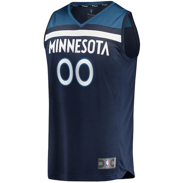 Minnesota Timberwolves Fanatics Branded Youth Fast Break Custom Replica Jersey Navy - Icon Edition