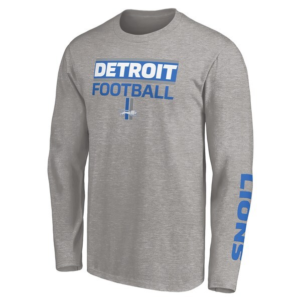 Detroit Lions Fanatics Branded 2-Pack T-Shirt Combo Set - Blue/Heathered Gray