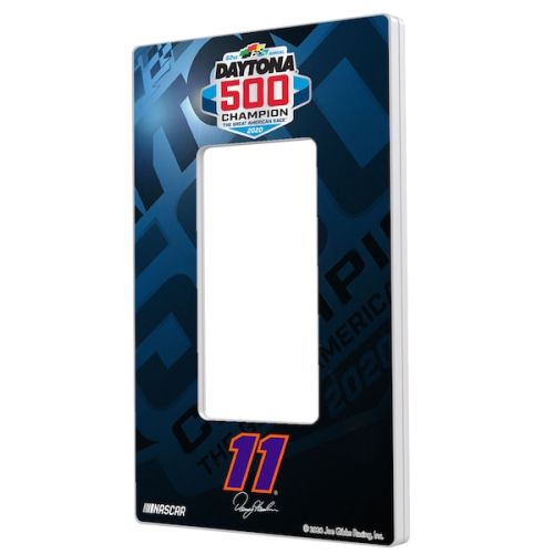 Denny Hamlin 2020 Daytona 500 Champion Single Rocker Lightswitch Plate