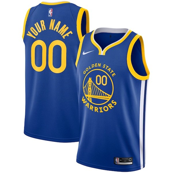 Golden State Warriors Nike 2019/20 Custom Swingman Jersey Royal - Icon Edition