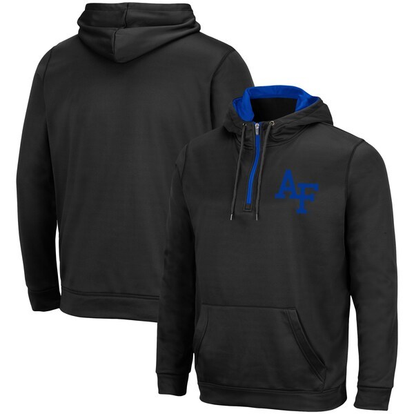 Air Force Falcons Colosseum Harbor Quarter-Zip Hoodie - Black