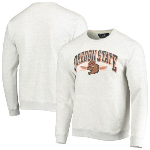 Oregon State Beavers League Collegiate Wear Upperclassman Pocket Pullover Sweatshirt - Heathered Gray