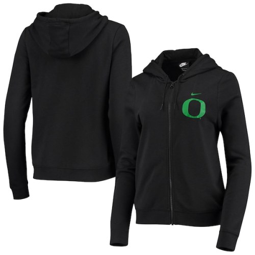 Oregon Ducks Nike Women's Varsity Fleece Full-Zip Hoodie - Black