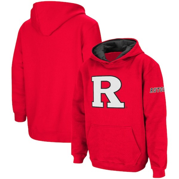 Rutgers Scarlet Knights Youth Big Logo Pullover Hoodie - Scarlet