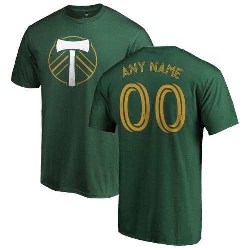 Portland Timbers Fanatics Branded Personalized Authentic Name & Number T-Shirt - Green