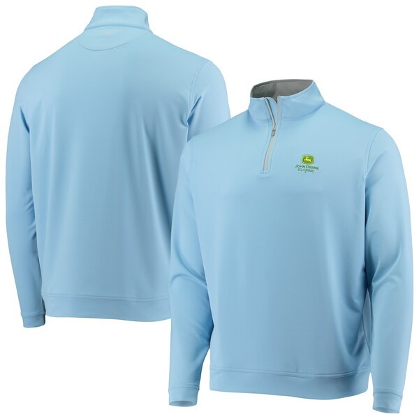 John Deere Classic Peter Millar Perth Performance Quarter-Zip Jacket - Light Blue