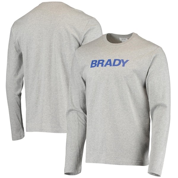 BRADY Wordmark Long Sleeve T-Shirt - Heathered Gray