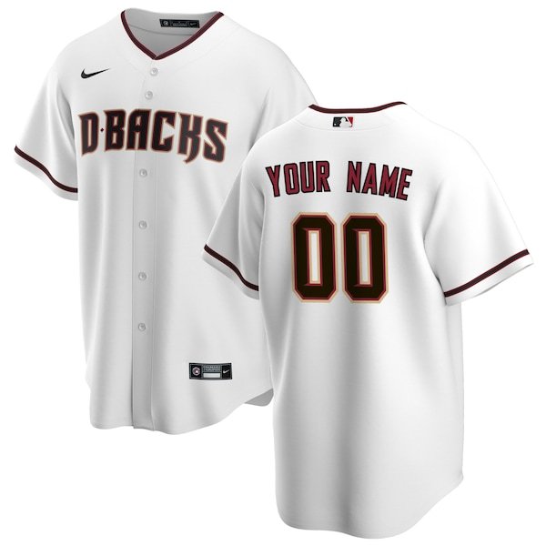 Arizona Diamondbacks Nike Home Replica Custom Jersey - White