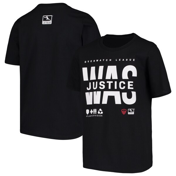 Washington Justice Youth Overwatch League Splitter T-Shirt - Black