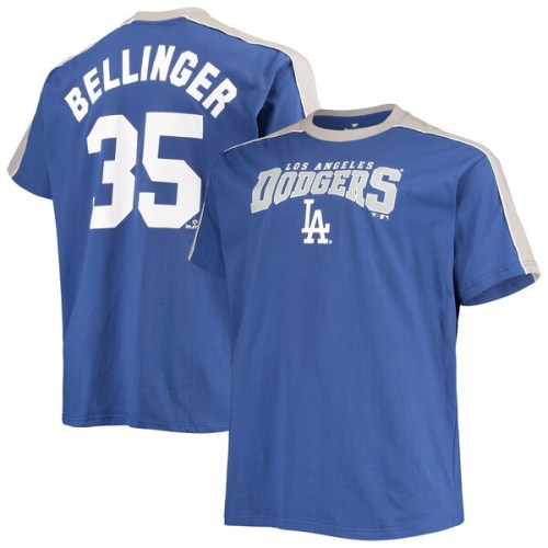 Cody Bellinger Los Angeles Dodgers Big & Tall Fashion Piping Player T-Shirt - Royal/Gray