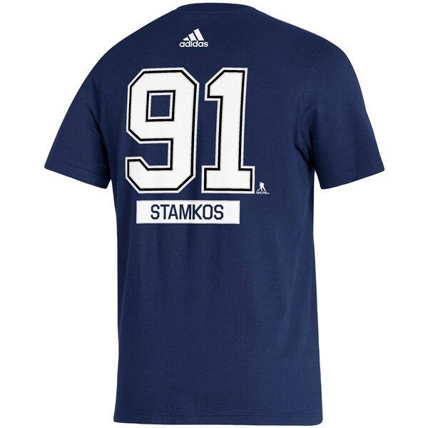 Steven Stamkos Tampa Bay Lightning adidas Captain Patch Name & Number T-Shirt - Blue