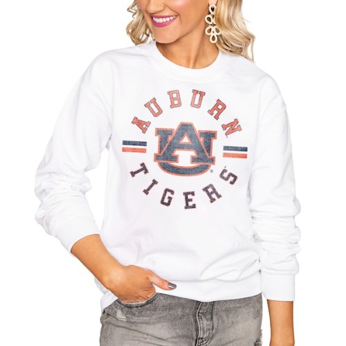 Auburn Tigers Women's Vintage Days Perfect Pullover Sweatshirt - White