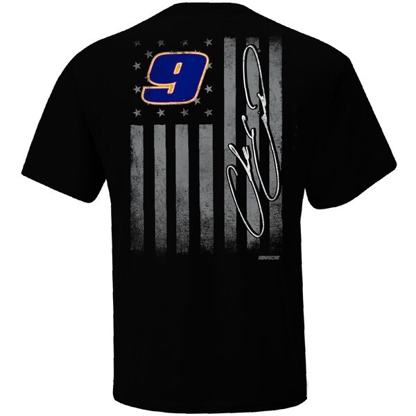 Chase Elliott Hendrick Motorsports Team Collection Exclusive Tonal Flag T-Shirt - Black