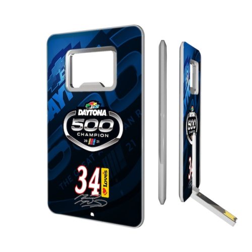 Michael McDowell 2021 Daytona 500 Champion Credit Card 32GB USB Drive Bottle Opener
