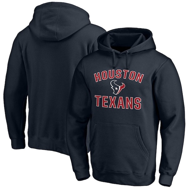Houston Texans Fanatics Branded Victory Arch Team Pullover Hoodie - Navy