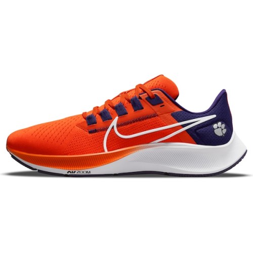 Clemson Tigers Nike Unisex Zoom Pegasus 38 Running Shoe - Orange