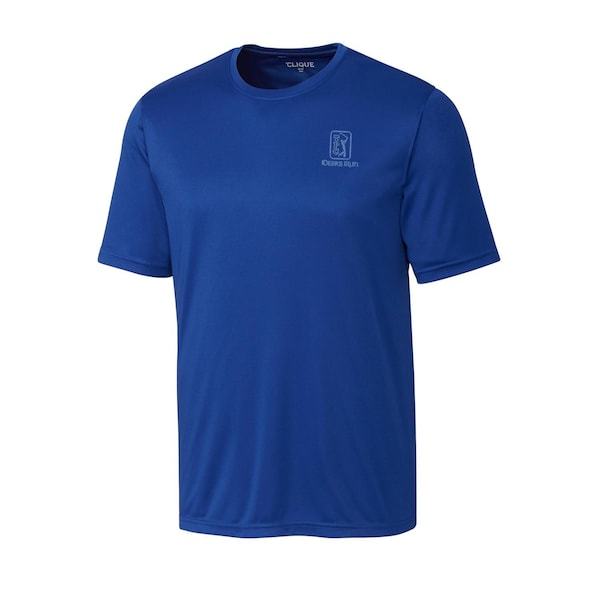 TPC Deere Run Cutter & Buck Spin Jersey T-Shirt - Royal