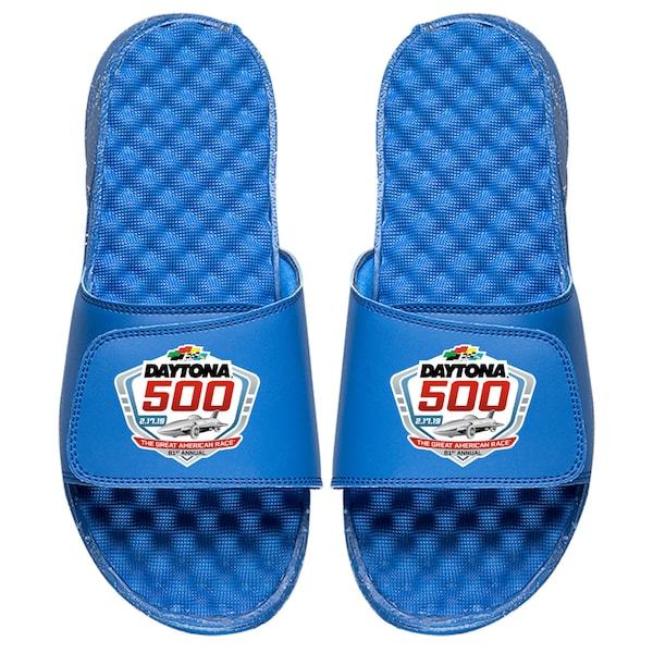 ISlide Youth NASCAR 2019 Daytona 500 Color Logo Slide Sandals - Royal