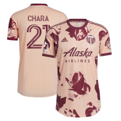 Diego Chara Portland Timbers adidas 2022 Heritage Rose Kit Authentic Player Jersey - Pink