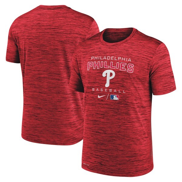 Philadelphia Phillies Nike Authentic Collection Velocity Practice Performance T-Shirt - Red