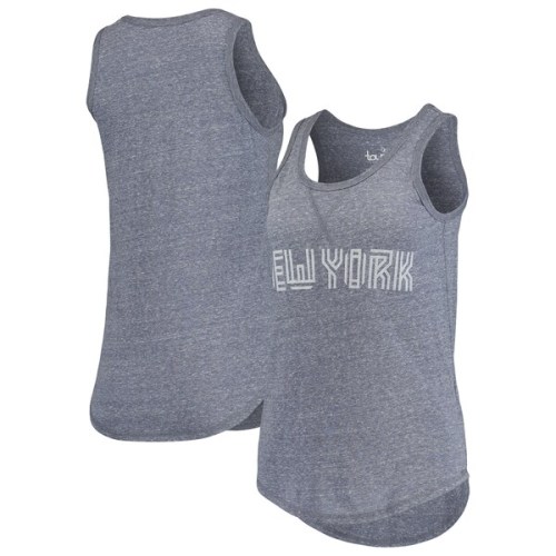 New York Excelsior G-III Sports by Carl Banks Women's Playoff Tri-Blend Tank Top - Navy