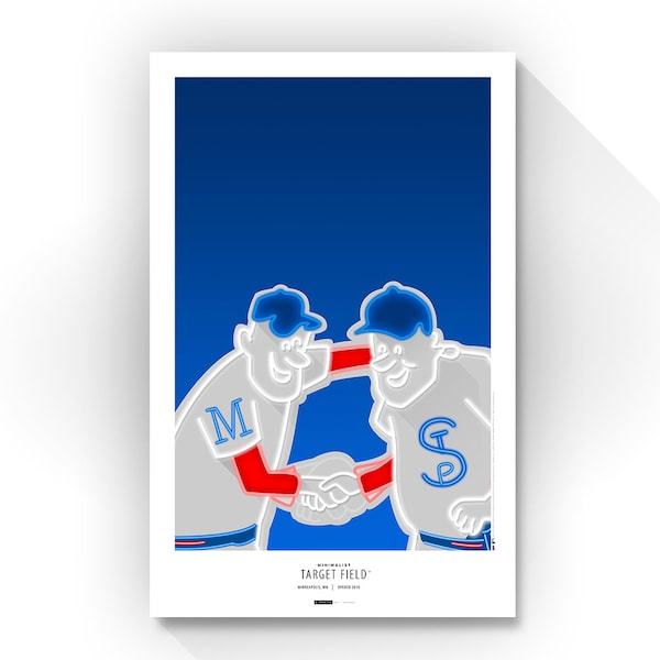 Minnesota Twins 11" x 17" Target Field Minimalist Art Poster