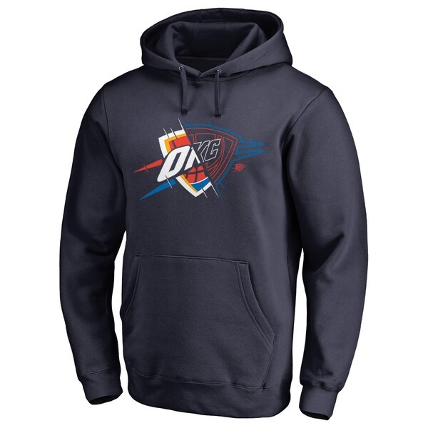 Oklahoma City Thunder Fanatics Branded X-Ray Pullover Hoodie - Navy