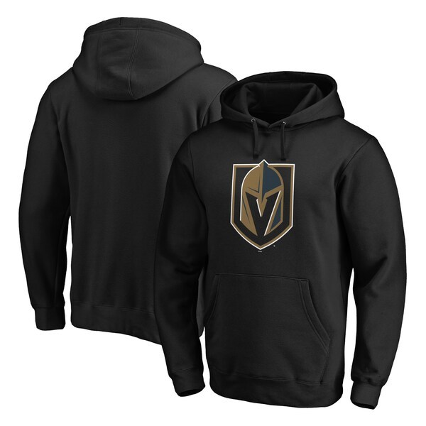 Vegas Golden Knights Fanatics Branded Primary Team Logo Fleece Pullover Hoodie - Black