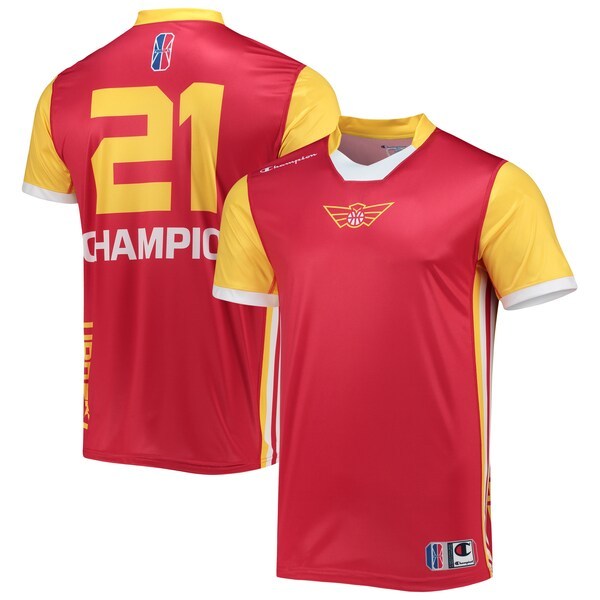 Hawks Talon GC Champion Authentic Jersey V-Neck T-Shirt - Red/Yellow
