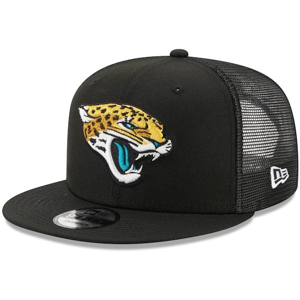 Jacksonville Jaguars New Era Classic Trucker 9FIFTY Snapback Hat - Black