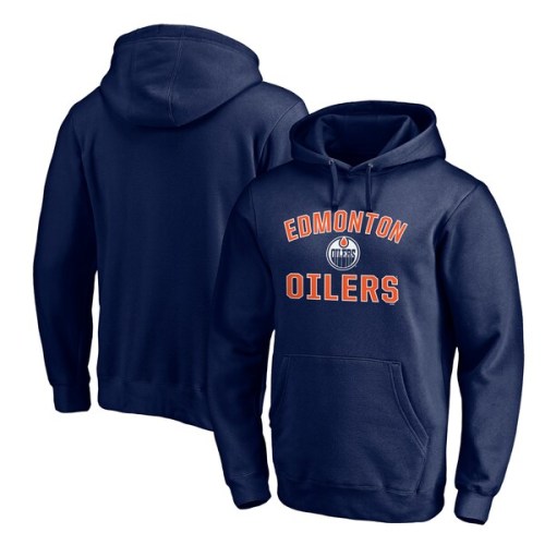 Edmonton Oilers Fanatics Branded Victory Arch Team Pullover Hoodie - Navy