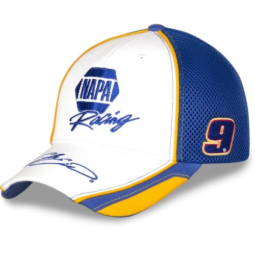 Chase Elliott Hendrick Motorsports Team Collection NAPA Element Mesh Adjustable Hat - White/Royal