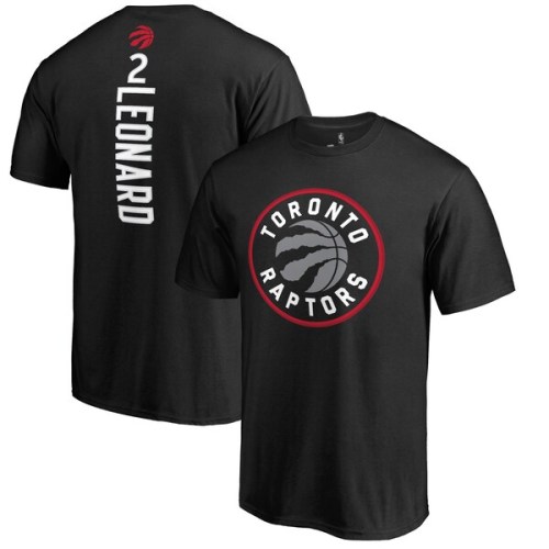 Kawhi Leonard Toronto Raptors Fanatics Branded Backer Name & Number T-Shirt - Black