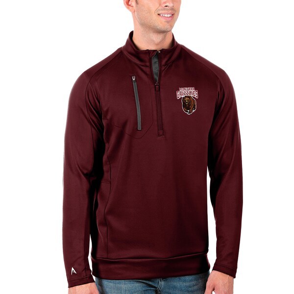 Montana Grizzlies Antigua Generation Half-Zip Pullover Jacket - Maroon/Charcoal