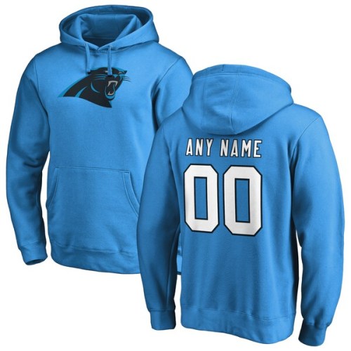 Carolina Panthers Fanatics Branded Personalized Icon Name & Number Pullover Hoodie - Blue