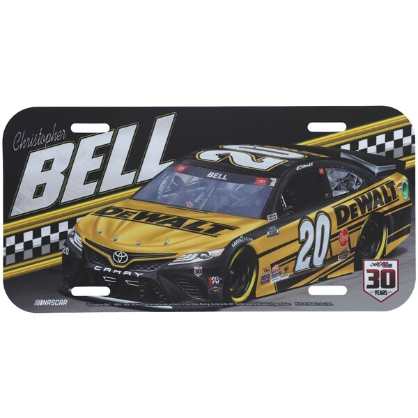Christopher Bell WinCraft Car License Plate