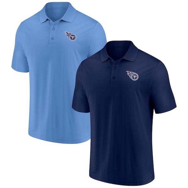 Tennessee Titans Fanatics Branded Home and Away 2-Pack Polo Set - Navy/Blue