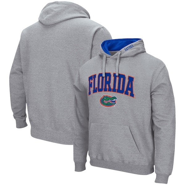 Florida Gators Colosseum Arch & Logo 3.0 Pullover Hoodie - Heathered Gray