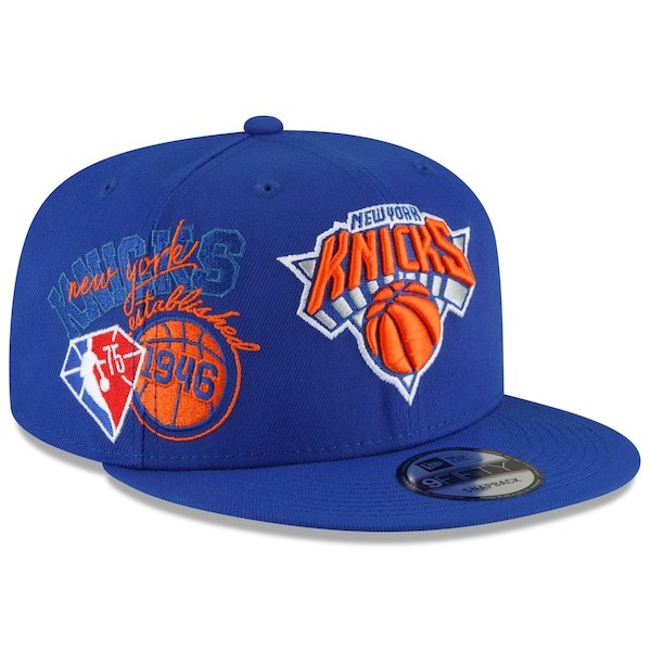 New York Knicks New Era Back Half 9FIFTY Snapback Adjustable Hat - Blue