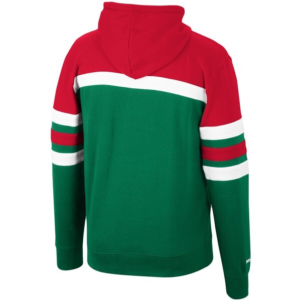 Milwaukee Bucks Mitchell & Ness Head Coach Pullover Hoodie - Red/Green