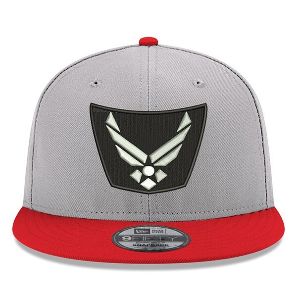 Erik Jones New Era U.S. Air Force Sponsor 9FIFTY Snapback Adjustable Hat - Gray/Scarlet